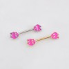 HELLO KITTY SKULL RIBBON SPOOKY HALLOWEEN 316L SURGICAL STEEL NIPPLE RING SHIELD